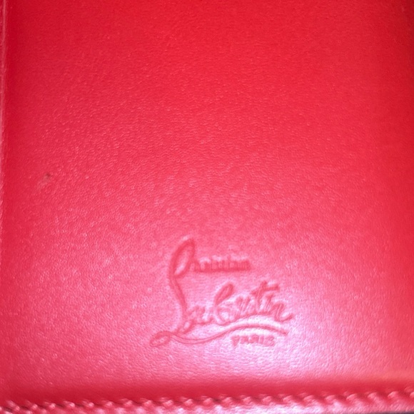 Christian Louboutin Paloma Calfskin Black/Red Long Wallet - Picture 10 of 16
